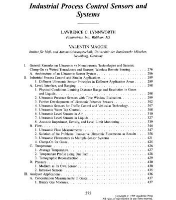 خرید و دانلود نسخه کامل کتاب Magori Industrial process control sensors and systems