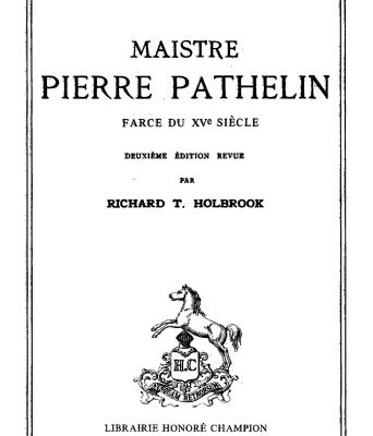 خرید و دانلود نسخه کامل کتاب Maistre Pierre Pathelin, farce du XVe siècle