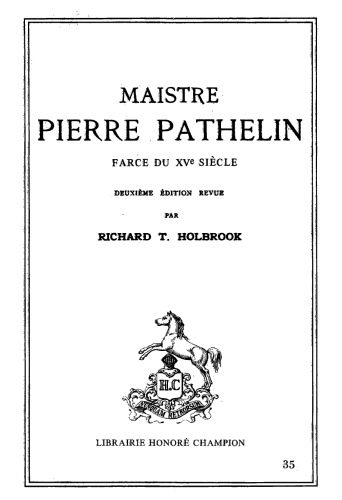 خرید و دانلود نسخه کامل کتاب Maistre Pierre Pathelin, farce du XVe siècle_68e1efb58ced3.jpeg خرید و دانلود نسخه کامل کتاب Maistre Pierre Pathelin, farce du XVe siècle