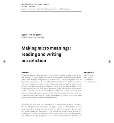 خرید و دانلود نسخه کامل کتاب Making micro meanings – Reading and Writing Microfiction