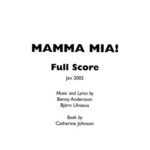 خرید و دانلود نسخه کامل کتاب Mamma mia (full score)
