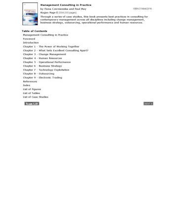 خرید و دانلود نسخه کامل کتاب Management Consulting in Practice: A Casebook of International Best Practice