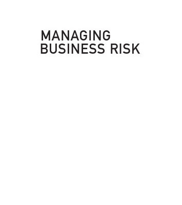 خرید و دانلود نسخه کامل کتاب Managing Business Risk: A Practical Guide to Protecting Your Business