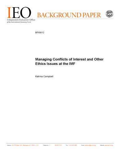 خرید و دانلود نسخه کامل کتاب Managing Conflicts of Interest and Other Ethics Issues at the IMF_68dd7549b9962.jpeg خرید و دانلود نسخه کامل کتاب Managing Conflicts of Interest and Other Ethics Issues at the IMF