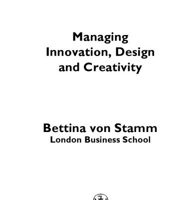 خرید و دانلود نسخه کامل کتاب Managing Innovation, Design and Creativity