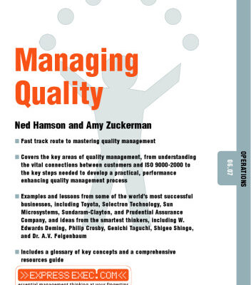 خرید و دانلود نسخه کامل کتاب Managing Quality (Express Exec)