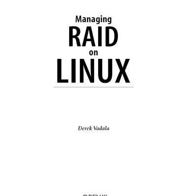 خرید و دانلود نسخه کامل کتاب Managing RAID on Linux