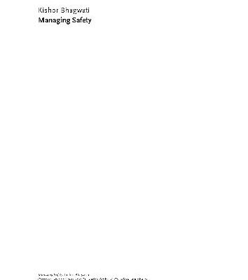 خرید و دانلود نسخه کامل کتاب Managing Safety: A Guide for Executives
