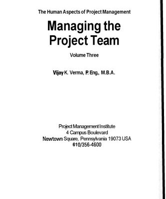 خرید و دانلود نسخه کامل کتاب Managing the Project Team