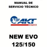 خرید و دانلود نسخه کامل کتاب Manual de Servicio de motocicleta AKT NE 125 y AKT NE 150