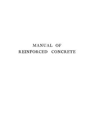 خرید و دانلود نسخه کامل کتاب Manual of reinforced concrete