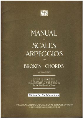 خرید و دانلود نسخه کامل کتاب Manual of Scales Arpeggios and Broken Chords for pianoforte