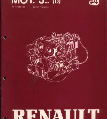 خرید و دانلود نسخه کامل کتاب Manuel de réparation des moteurs Renault Diesel J8S & 852