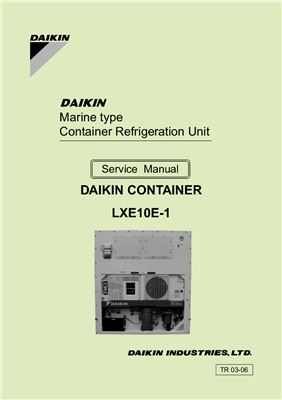 خرید و دانلود نسخه کامل کتاب Marine type Conteiner Refrigeration Unit. Service Manual. Model LXE10E-1