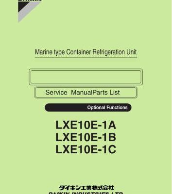خرید و دانلود نسخه کامل کتاب Marine type Conteiner Refrigeration Unit. Service Manual & PartsList. Model LXE10E-1A, LXE10E-1B, LXE10E-1C