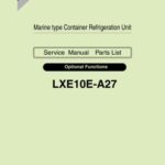 خرید و دانلود نسخه کامل کتاب Marine type Conteiner Refrigeration Unit. Service Manual & PartsList. Model LXE10E-A27