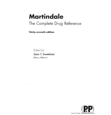 خرید و دانلود نسخه کامل کتاب Martindale. The complete drug reference