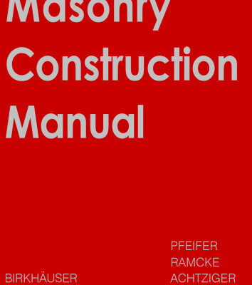 خرید و دانلود نسخه کامل کتاب Masonry Construction Manual