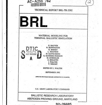 خرید و دانلود نسخه کامل کتاب Material modeling for terminal ballistic simulation