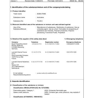 خرید و دانلود نسخه کامل کتاب Material Safety Data Sheet for Isobutane – Паспорт безопасности Изобутана