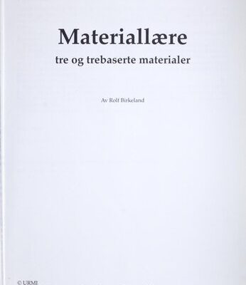 خرید و دانلود نسخه کامل کتاب Materiallære : tre og trebaserte materialer