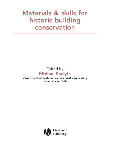 خرید و دانلود نسخه کامل کتاب Materials and skills for historic building conservation_68f7c726c57c4.jpeg خرید و دانلود نسخه کامل کتاب Materials and skills for historic building conservation