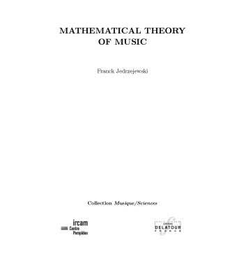 خرید و دانلود نسخه کامل کتاب Mathematical Theory of Music