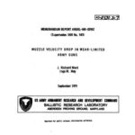 خرید و دانلود نسخه کامل کتاب May. Muzzle velocity drop in wear-limited army guns