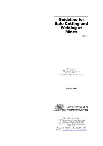 خرید و دانلود نسخه کامل کتاب MDG 25 Guideline for Safe Cutting and Welding at Mines_68f3128e0d972.jpeg خرید و دانلود نسخه کامل کتاب MDG 25 Guideline for Safe Cutting and Welding at Mines
