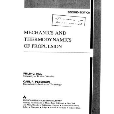 خرید و دانلود نسخه کامل کتاب Mechanics and thermodynamics of propulsion