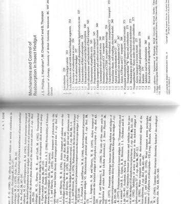 خرید و دانلود نسخه کامل کتاب Mechanisms and Control of Reabsorption in Insect Hindgut
