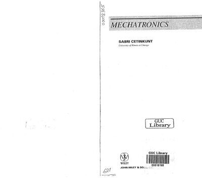 خرید و دانلود نسخه کامل کتاب Mechatronics