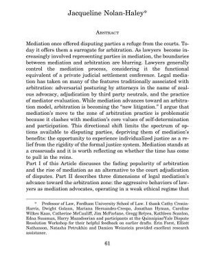 خرید و دانلود نسخه کامل کتاب Mediation: The New Arbitration