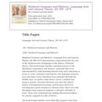 خرید و دانلود نسخه کامل کتاب Medieval Grammar and Rhetoric: Language Arts and Literary Theory, AD 300 -1475