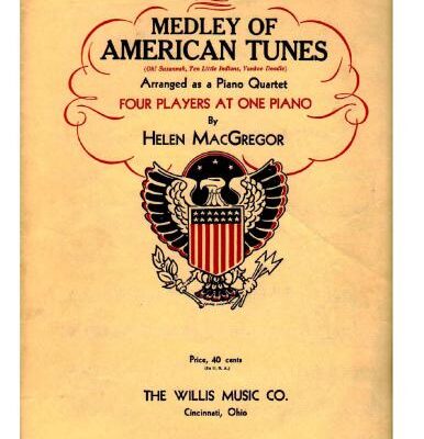 خرید و دانلود نسخه کامل کتاب Medley of American tunes. Quartet
