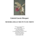 خرید و دانلود نسخه کامل کتاب Memoria delle mie puttane tristi