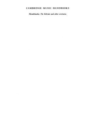 خرید و دانلود نسخه کامل کتاب Mendelssohn: The Hebrides and Other Overtures