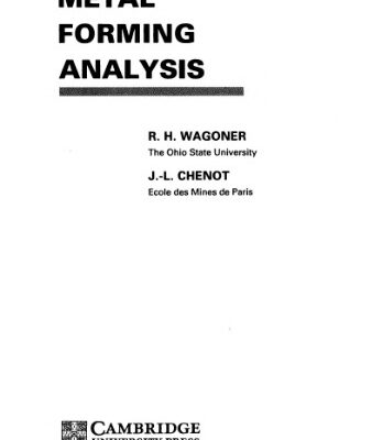 خرید و دانلود نسخه کامل کتاب Metal forming analysis
