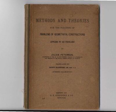 خرید و دانلود نسخه کامل کتاب Methods and Theories for the Solution of Problems of Geometrical Constructions Applied to 410 Problems