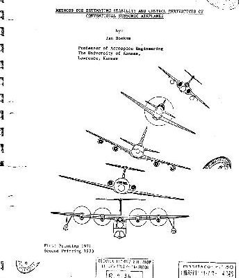 خرید و دانلود نسخه کامل کتاب Methods for Estimating Stability and Control Derivatives for Standard Subsonic Airplanes