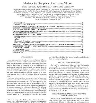 خرید و دانلود نسخه کامل کتاب Methods for Sampling of Airborne Viruses