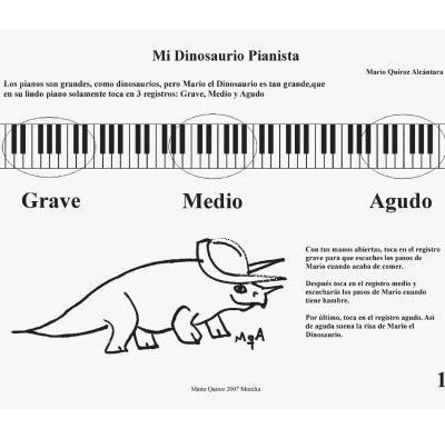 خرید و دانلود نسخه کامل کتاب Mi Dinosaurio Pianista