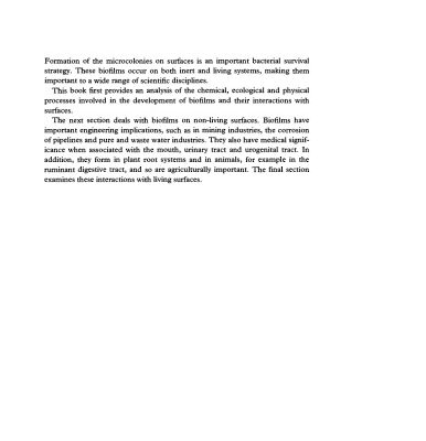 خرید و دانلود نسخه کامل کتاب Microbial Biofilms (Biotechnology Research)