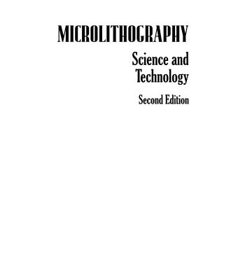 خرید و دانلود نسخه کامل کتاب Microlithography: Science and Technology