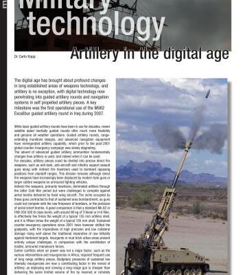 خرید و دانلود نسخه کامل کتاب Military technology. Artillery in the digital age