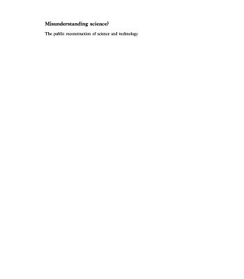خرید و دانلود نسخه کامل کتاب Misunderstanding Science?: The Public Reconstruction of Science and Technology