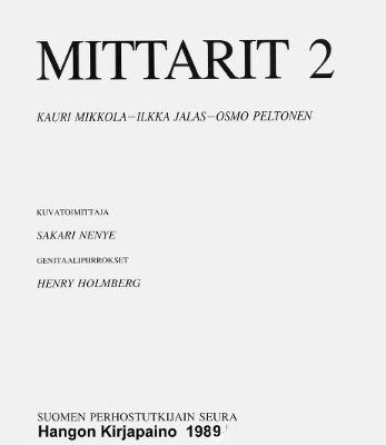 خرید و دانلود نسخه کامل کتاب Mittarit 2. Geometridae Suomi