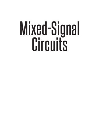 خرید و دانلود نسخه کامل کتاب Mixed-signal circuits