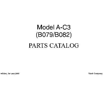 خرید و دانلود نسخه کامل کتاب Model A-C3. (B079, B082) parts catalog