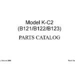 خرید و دانلود نسخه کامل کتاب Model K-C2. (B121, B122, B123) parts catalog